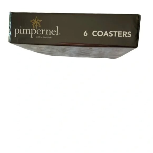 NIB! Set of 6 PIMPERNEL White House COASTERS Roses Artwork by John Russ Key 1914 - Picture 9 of 11